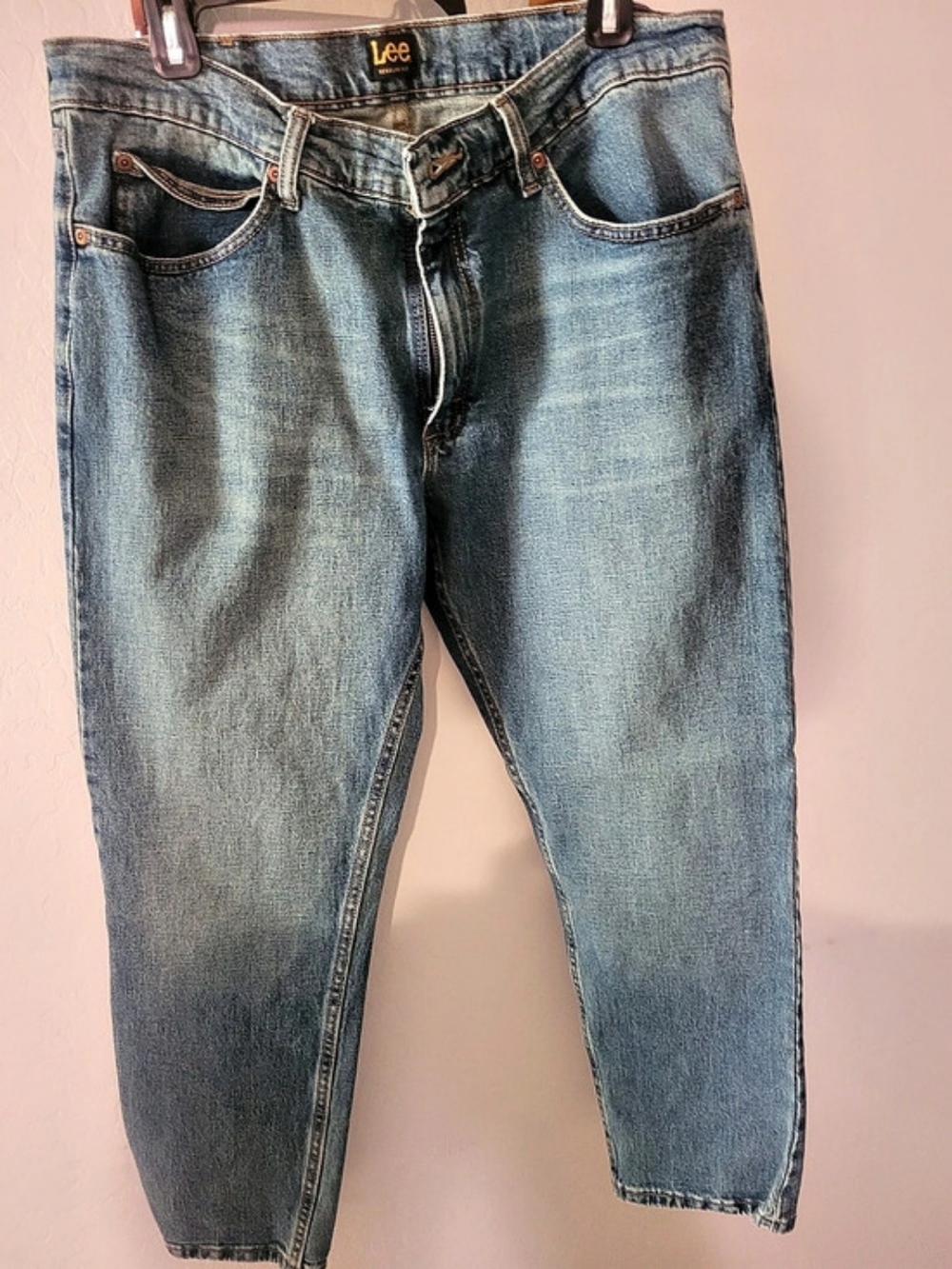Lee Regular Fit Jeans Men's Blue Skinny Jeans Good Condition Size: Wais36 X 29